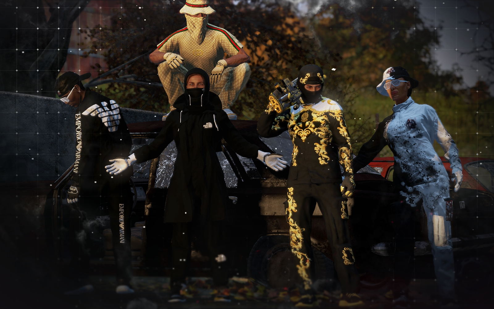 Operation Monarch community characters in custom DayZ apparel