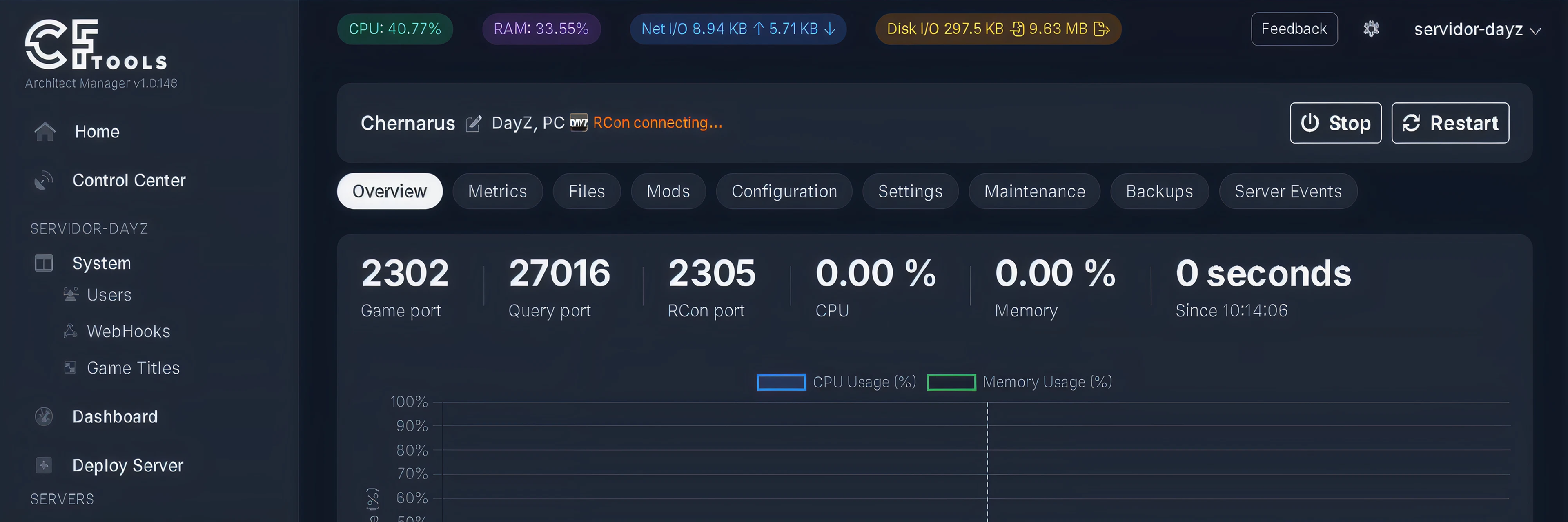 Monarch Hosting and DayZ server infrastructure
